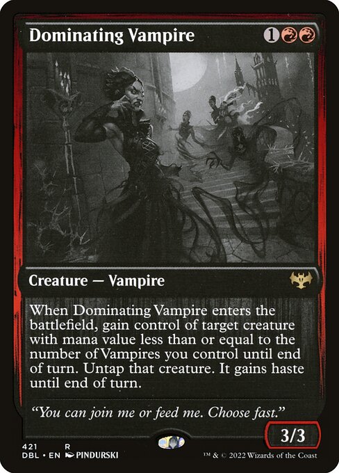 Dominating Vampire highlighted card art