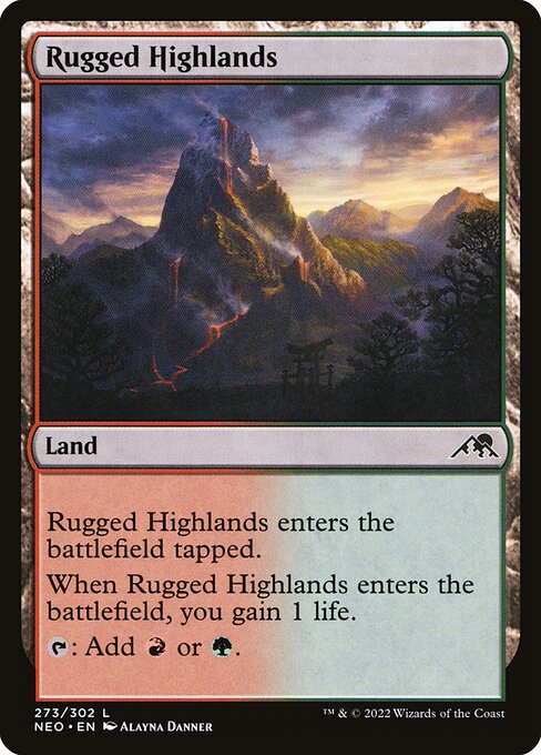 Rugged Highlands from Kamigawa: Neon Dynasty