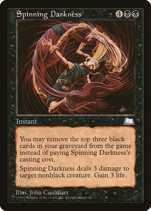 Spinning Darkness highlighted card art
