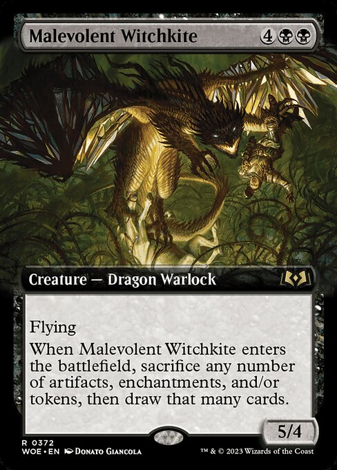 Malevolent Witchkite highlighted card art
