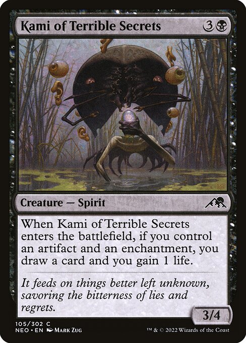 Kami of Terrible Secrets highlighted card art