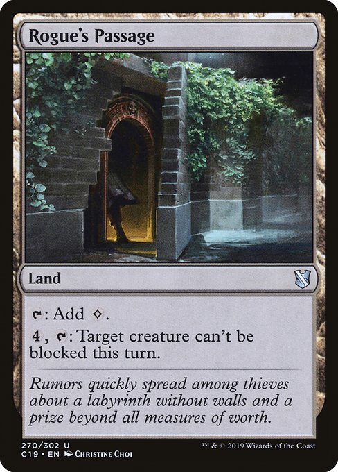 Rogue's Passage from Commander 2019