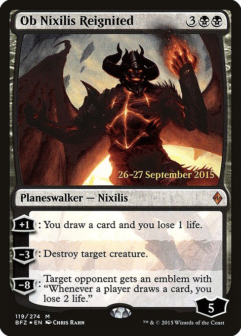 Ob Nixilis Reignited from Battle for Zendikar Promos