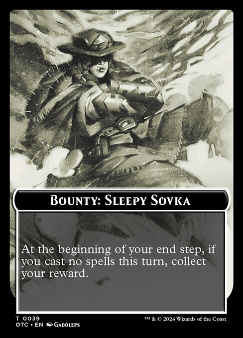 Bounty: Sleepy Sovka // Wanted! from Outlaws of Thunder Junction Commander Tokens