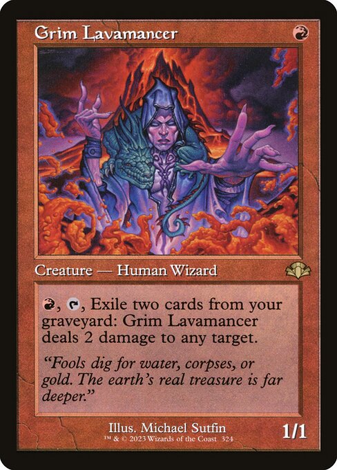 Grim Lavamancer from Dominaria Remastered
