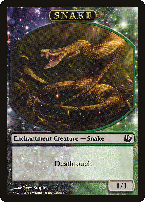 Snake highlighted card art