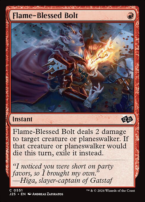 Flame-Blessed Bolt highlighted card art