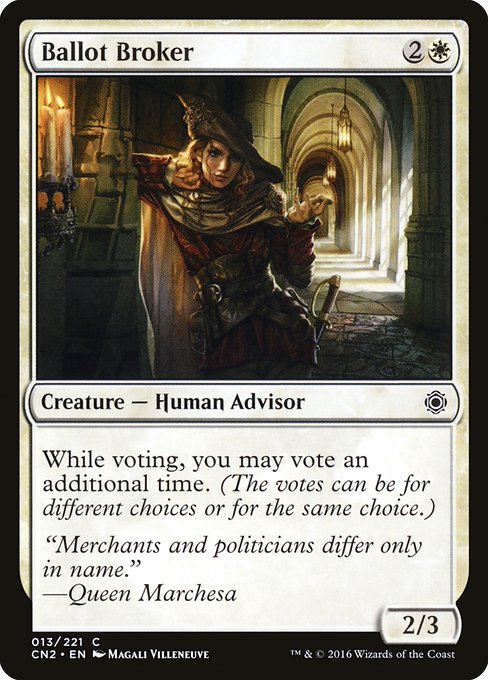 Ballot Broker highlighted card art