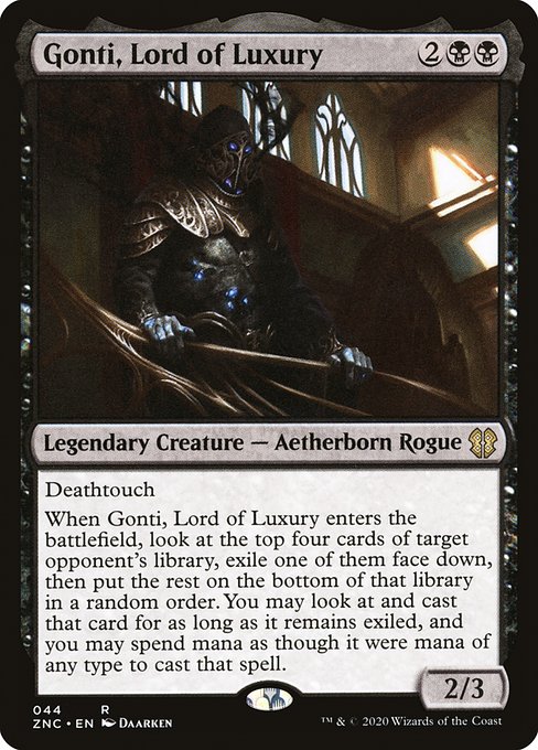 Gonti, Lord of Luxury from Zendikar Rising Commander