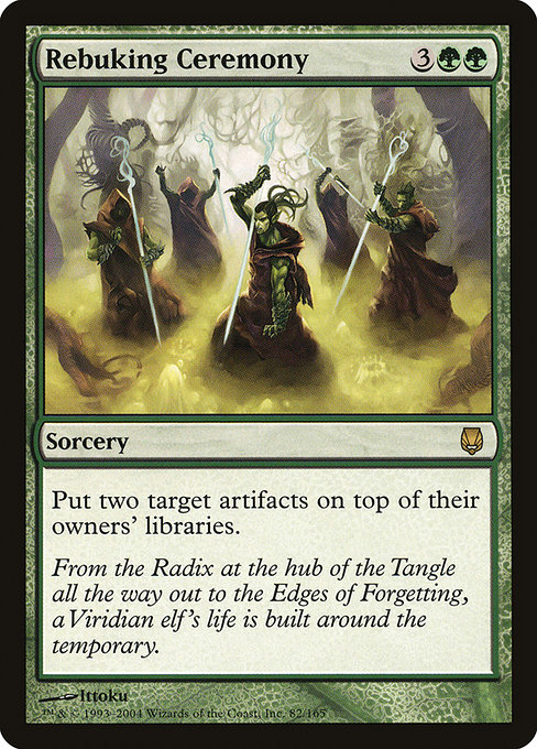 Rebuking Ceremony highlighted card art
