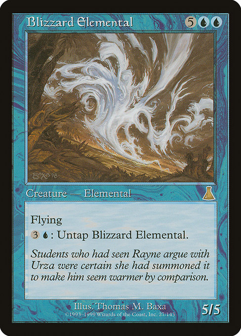 Blizzard Elemental from Urza's Destiny