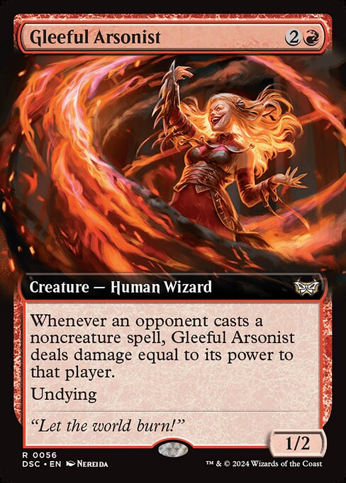 Gleeful Arsonist highlighted card art
