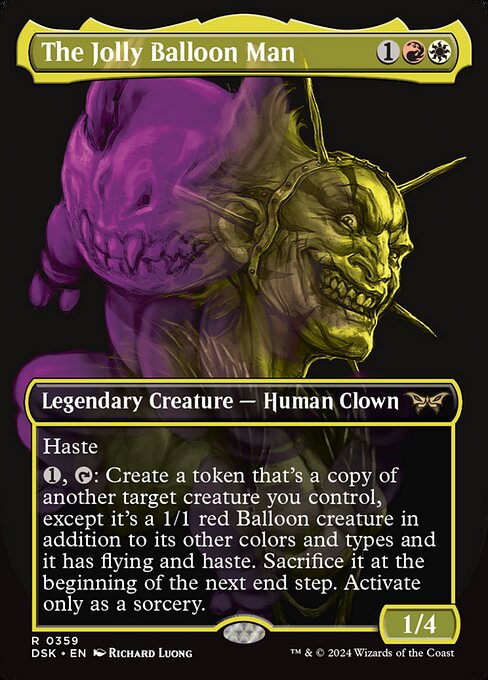 The Jolly Balloon Man highlighted card art