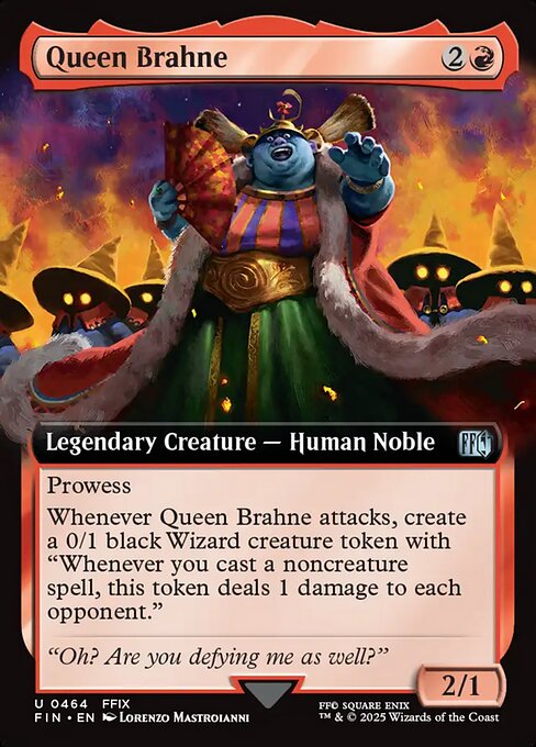 Queen Brahne highlighted card art