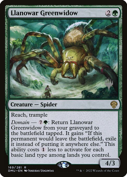 Llanowar Greenwidow from Dominaria United Promos