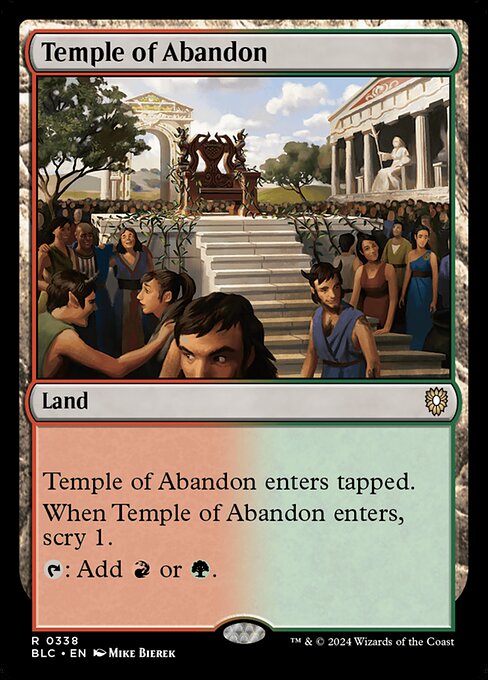 Temple of Abandon from Bloomburrow Commander