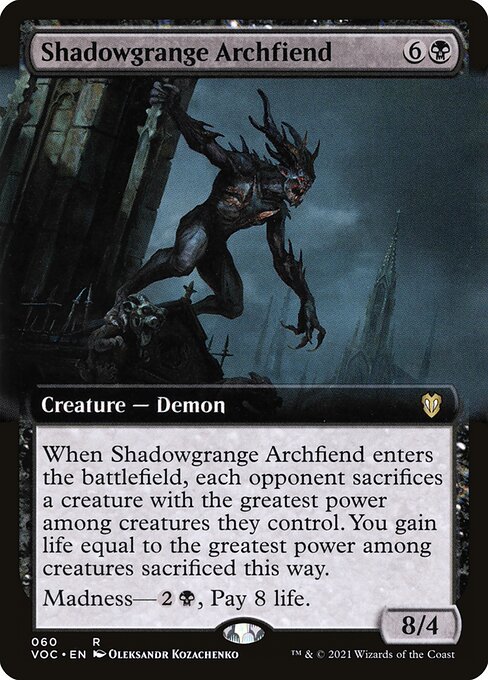 Shadowgrange Archfiend from Crimson Vow Commander