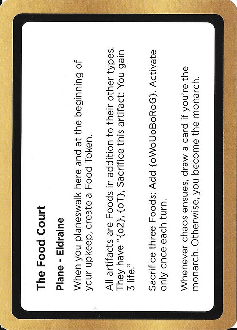 The Food Court highlighted card art