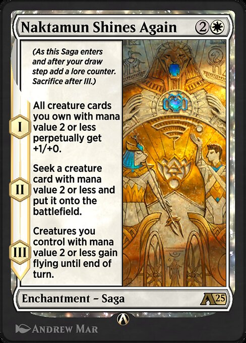 Naktamun Shines Again highlighted card art