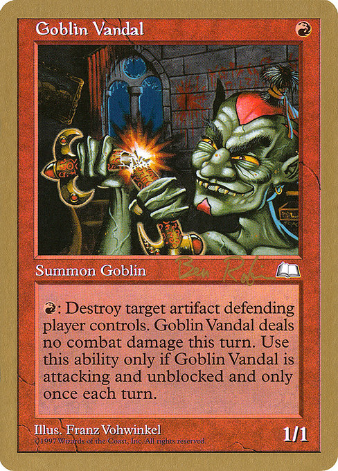 Goblin Vandal from World Championship Decks 1998