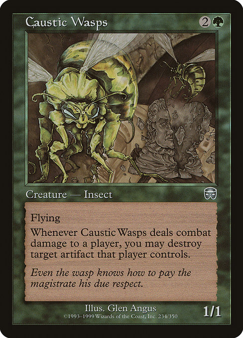 Caustic Wasps highlighted card art