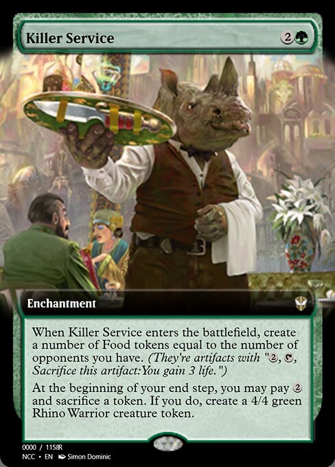 Killer Service highlighted card art