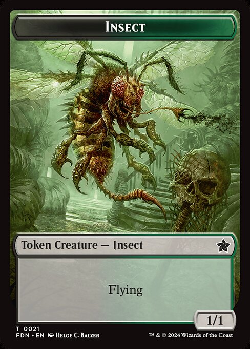 Insect highlighted card art