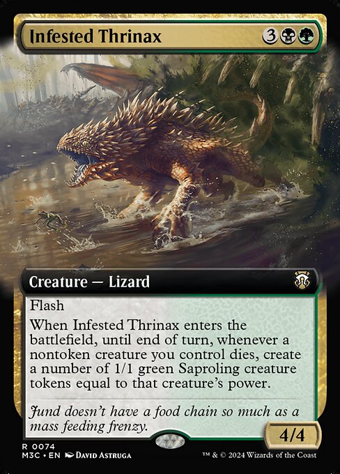 Infested Thrinax from Modern Horizons 3 Commander