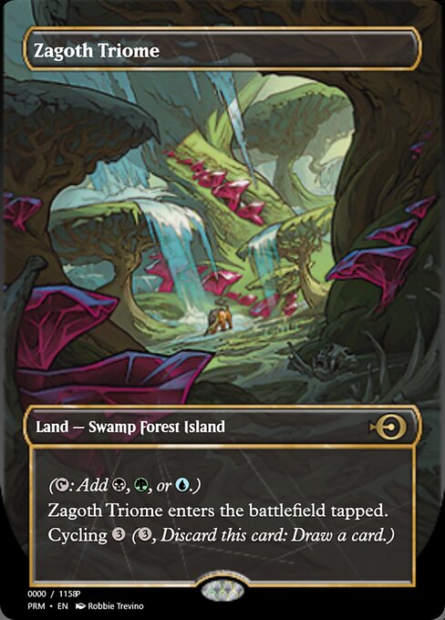 Zagoth Triome highlighted card art