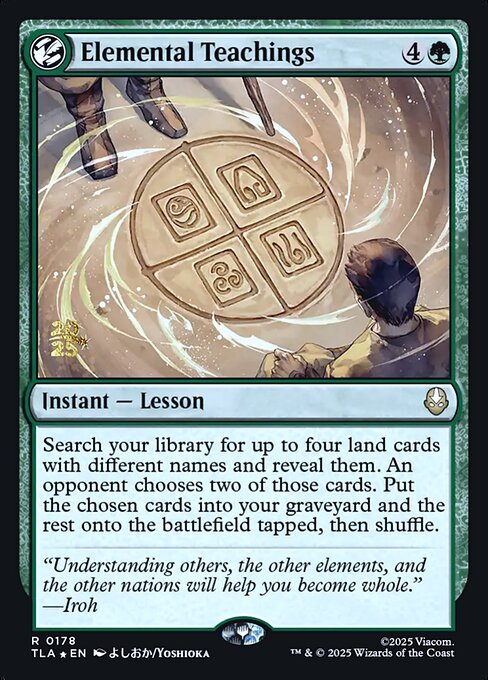 Elemental Teachings from Avatar: The Last Airbender Promos