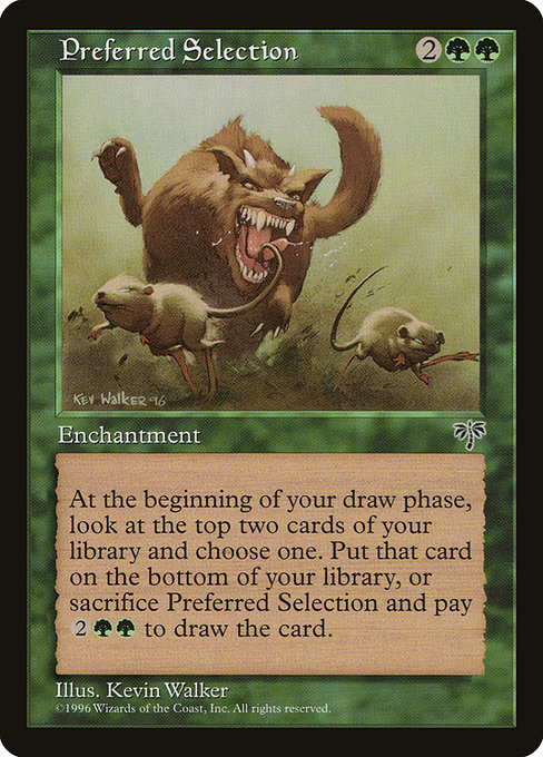 Preferred Selection highlighted card art