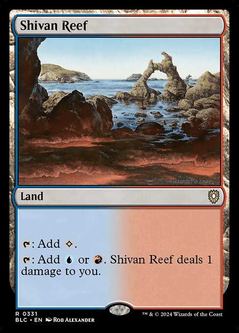 Shivan Reef from Bloomburrow Commander