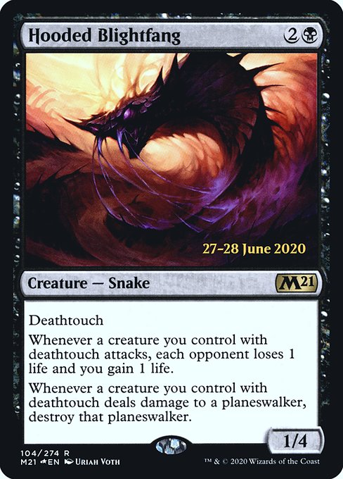 Hooded Blightfang from Core Set 2021 Promos