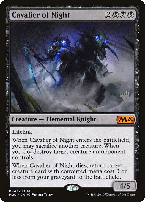 Cavalier of Night from Core Set 2020 Promos