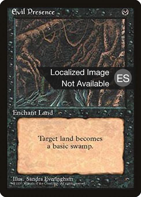 Evil Presence from Fourth Edition Foreign Black Border