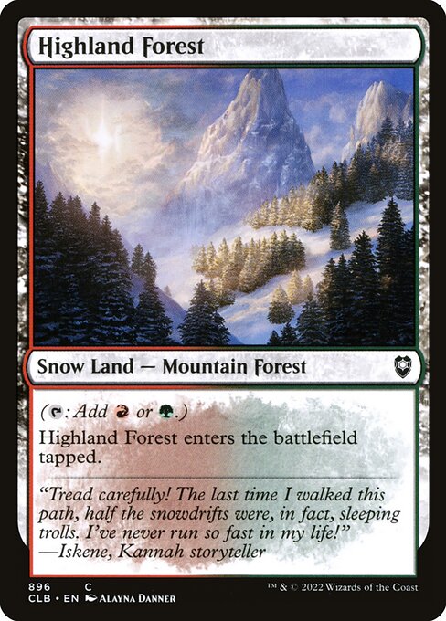Highland Forest highlighted card art