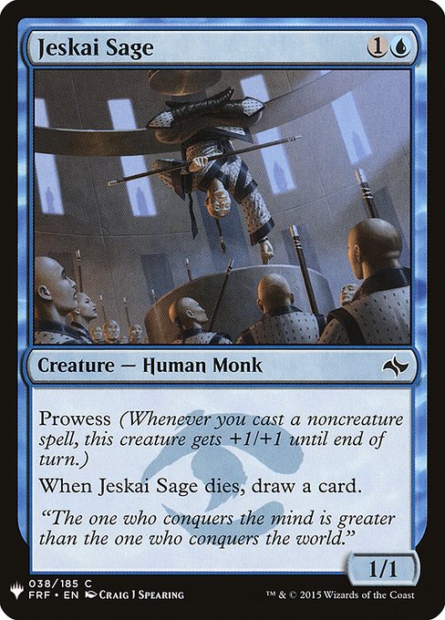 Jeskai Sage highlighted card art