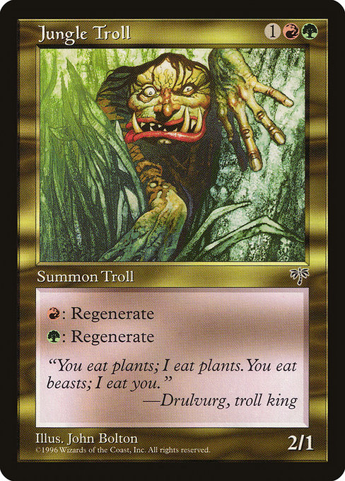 Jungle Troll highlighted card art