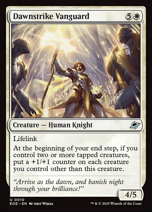 Dawnstrike Vanguard highlighted card art