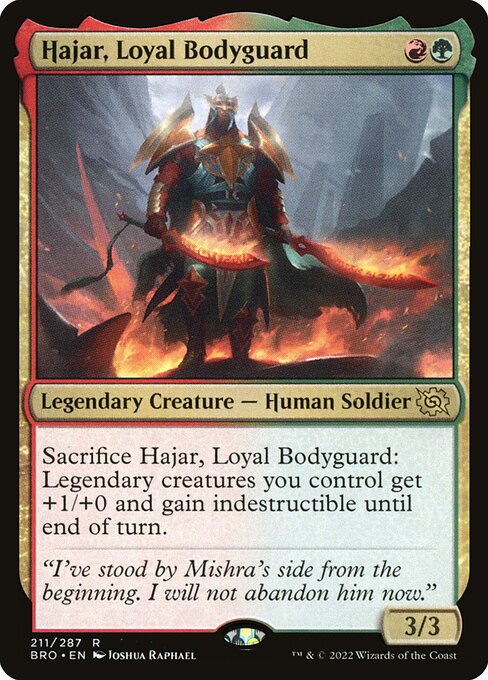 Hajar, Loyal Bodyguard from The Brothers' War