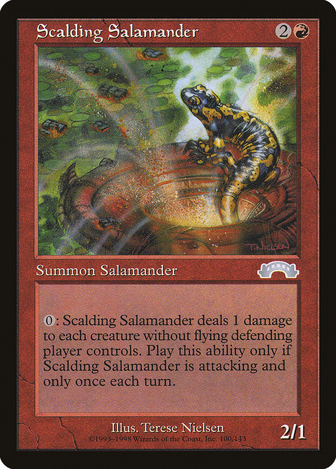 Scalding Salamander highlighted card art