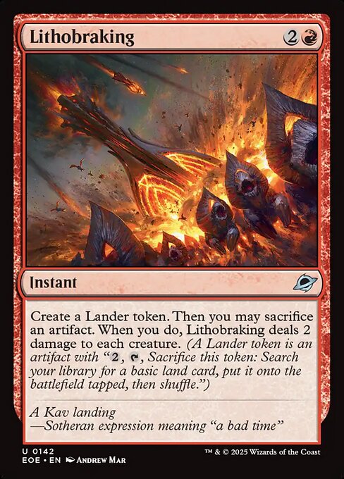 Lithobraking highlighted card art