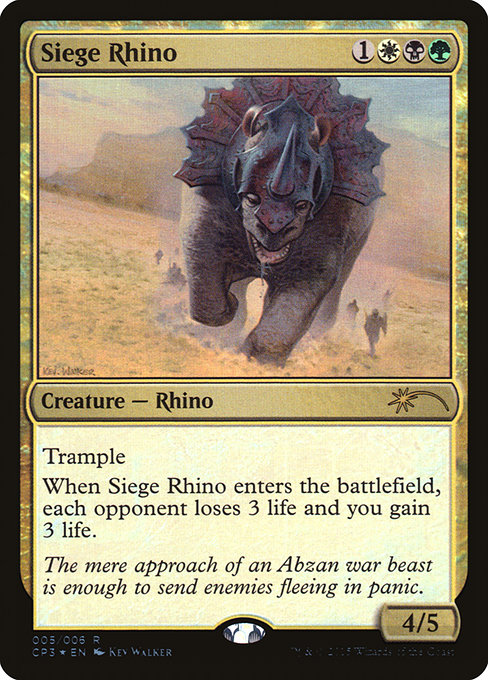 Siege Rhino from Magic Origins Clash Pack