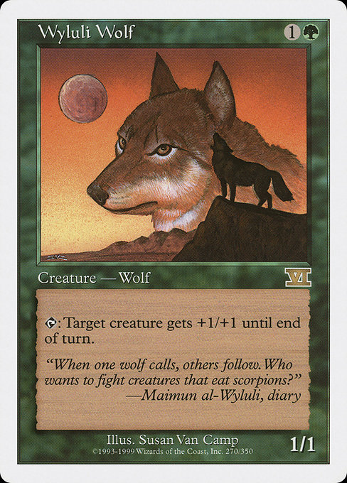 Wyluli Wolf from Classic Sixth Edition
