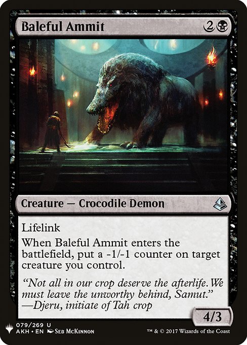 Baleful Ammit from The List