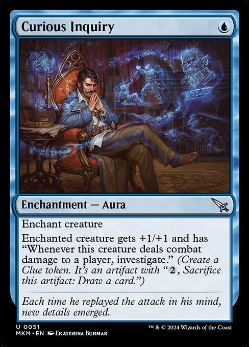 Curious Inquiry highlighted card art