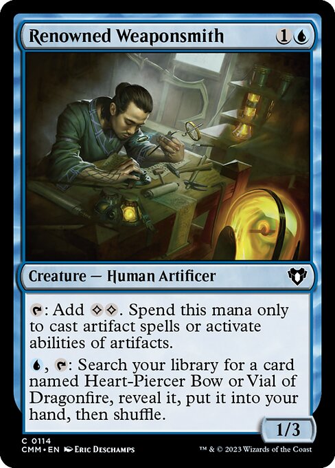 Renowned Weaponsmith highlighted card art