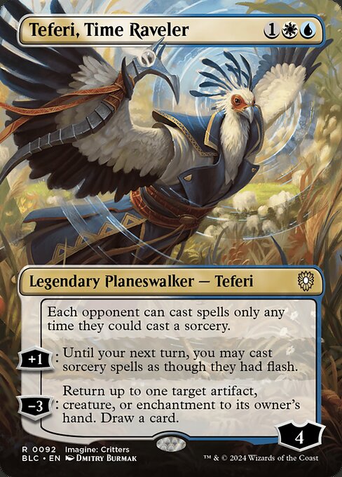 Teferi, Time Raveler from Bloomburrow Commander