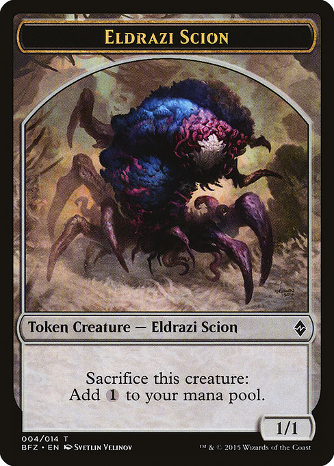 Eldrazi Scion from Battle for Zendikar Tokens
