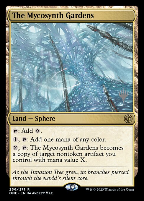 The Mycosynth Gardens from Phyrexia: All Will Be One Promos